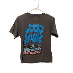 Zoo York Boys Downtown Showdown Graphic T-Shirt Gray Size M (10/12)  #F-7-222-10
